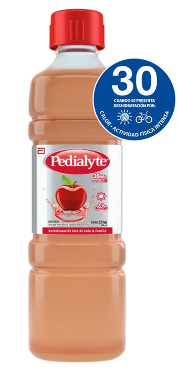 Pedialyte 30 Manzana solución de rehidratación oral 500 ml — Abbott