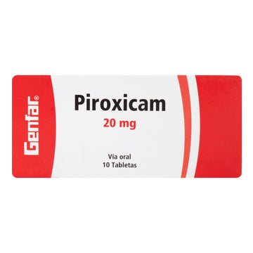 Piroxicam 20 mg 10 tabletas — Genfar