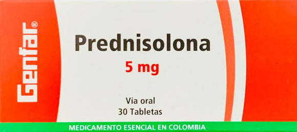 Prednisolona 5mg 30 Tabletas — Genfar