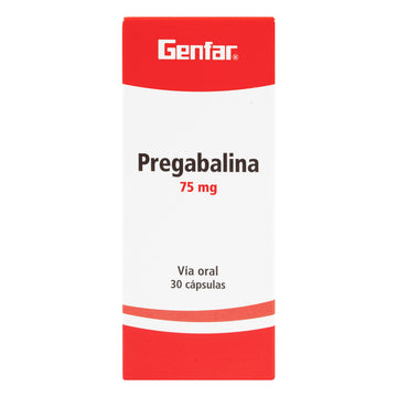 Pregabalina 75 mg 30 Cápsulas — Genfar