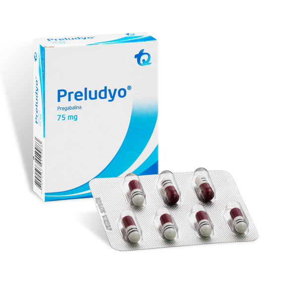 Preludyo pregabalina 75 mg 14 tabletas — Tecnoquímicas