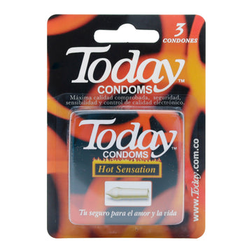 Preservativo Today Hot Sensation 3 unidades — Haleon