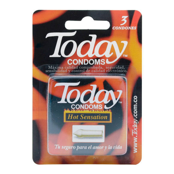 Preservativo Today Hot Sensation 3 unidades — Haleon