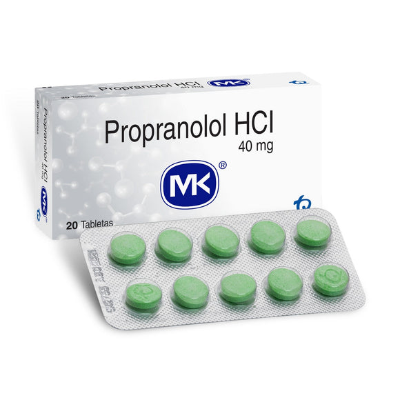 Propranolol 40mg MK 30 tabletas — Tecnoquímicas