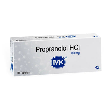 Propranolol 80mg x 30 Tabletas — MK
