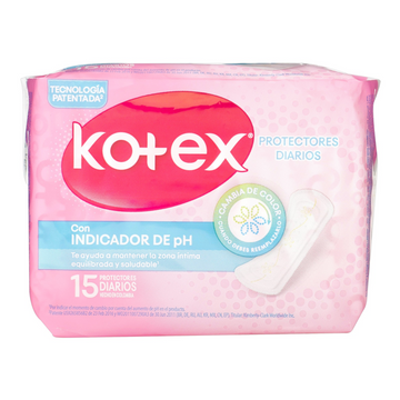 Protectores Diarios Kotex Indicador de pH 15 Unidades — Colombiana Kimberly Colpapel