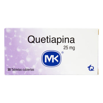 Quetiapina 25mg 30 Tabletas — Mk