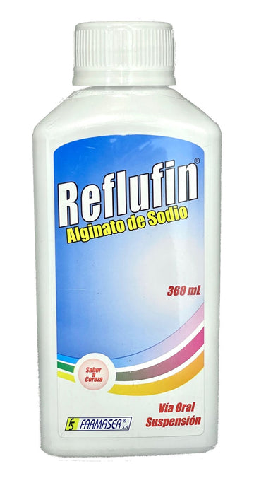 Reflufin Suspensión 360 ml Cereza alginato de sodio antirreflujo — Farmaser