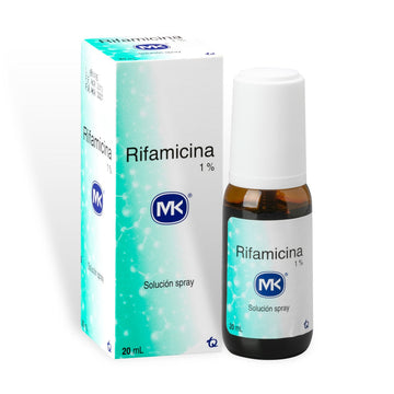 Rifamicina 1% Spray 20 ml MK - antibiótico tópico en aerosol