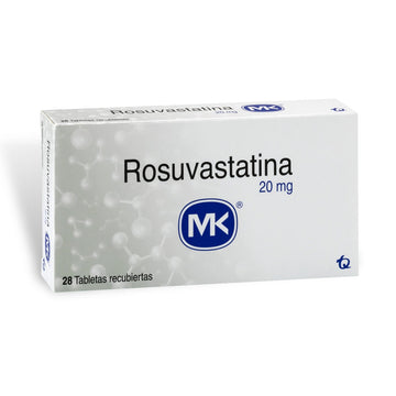 Rosuvastatina 20mg 28 tabletas — MK Tecnoquímicas