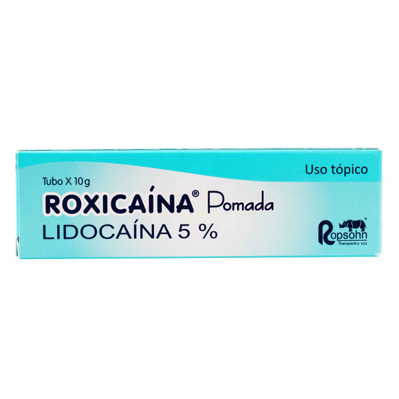 Roxicaína Pomada lidocaína 5% 10 g — Ropsohn Therapeutics