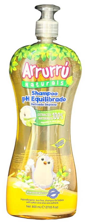 Shampoo Arrurru Naturals ph Equilibrado 800 ml — Belleza Express