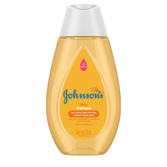 Shampoo Johnson's Baby Original 100 ml - Frasco amarillo con fórmula No Más Lágrimas para bebés