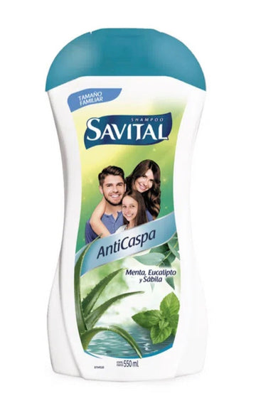 Shampoo Savital Anticaspa Menta Eucalipto 510 ml — Unilever