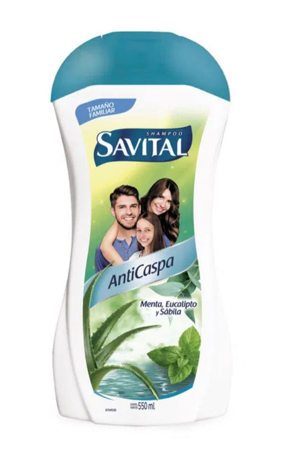 Shampoo Savital Anticaspa Menta Eucalipto 510 ml — Unilever