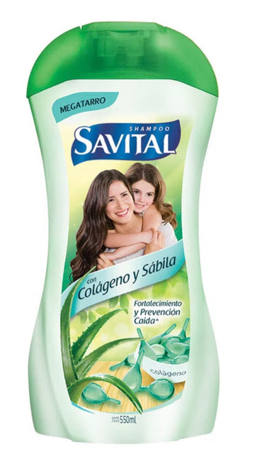 Shampoo Savital Colageno y Sabila 550 ml — Unilever