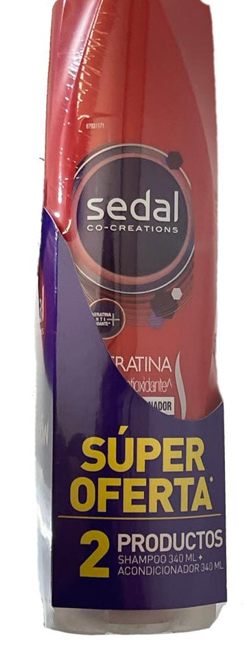 Shampoo Sedal Keratina Antioxidante 400 ml+acondicionador 340 ml — Unilever