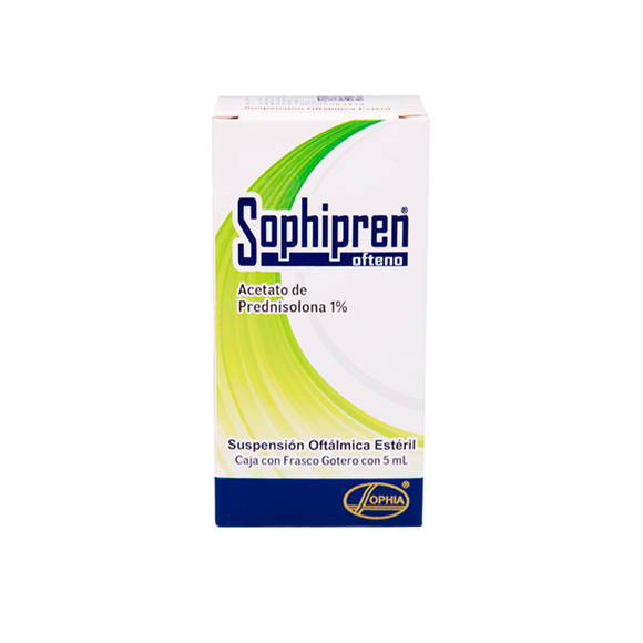 Sophipren Ofteno prednisolona acetato 1% 5 ml suspensión oftálmica — Sophia