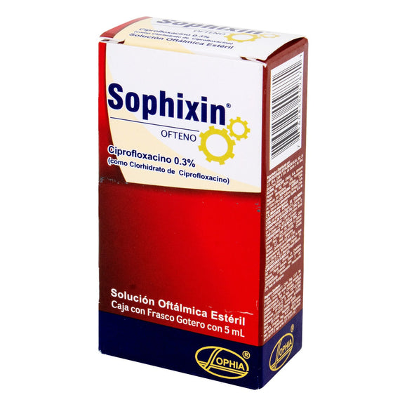 Sophixin Ofteno ciprofloxacino 5 ml gotas oftálmicas — Sophia