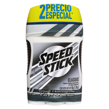 Speed Stick Classic Barra Antitranspirante 50 g x 2 Unidades — Colgate-Palmolive