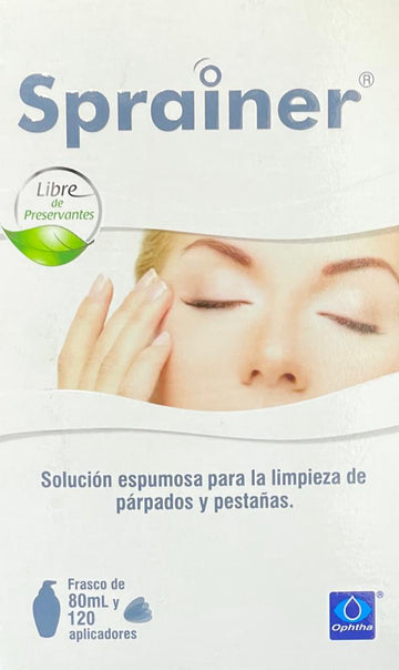 Sprainer solución espumosa limpieza párpados y pestañas 80 ml — Ophtha
