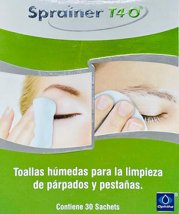 Sprainer toallas húmedas analgésicas T4-O 30 uds — Especialidades Oftalmológicas