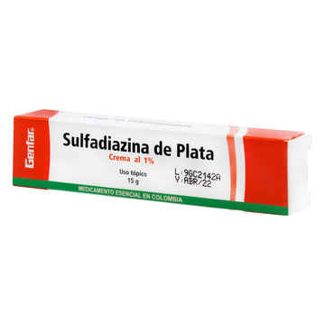 Sulfadiazina de plata 1% crema 15g — Genfar