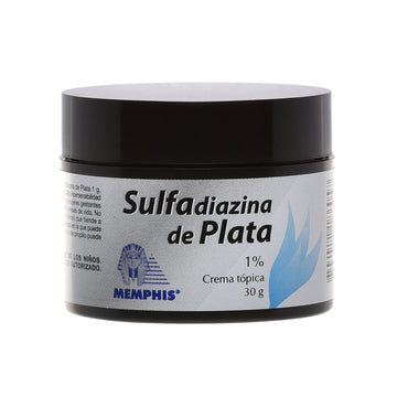 Sulfadiazina de Plata 1% 30 gr Crema Pote — Memphis Products