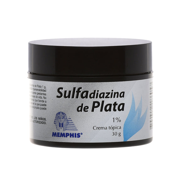 Sulfadiazina de Plata 1% 30 gr Crema Pote — Memphis Products