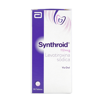 Synthroid 112 mcg levotiroxina 90 tabletas — Lafrancol