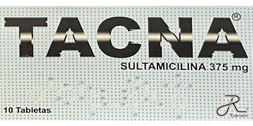 Tacna 375 mg (sultamicilina) 10 tabletas