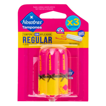Tampón Nosotras Regular 3 Unidades — Familia