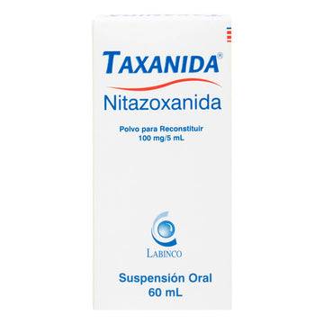 Taxanida 100mg/5ml (nitazoxanida) 60ml — Labinco