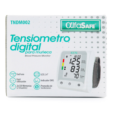 Tensiómetro Digital Muñeca Alfasafe HK