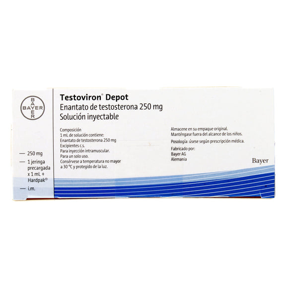 Testoviron Depot enantato de testosterona 250 mg/ml ampolla 1 ml — Bayer