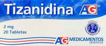 Tizanidina 2 mg 20 Tabletas — Lafrancol