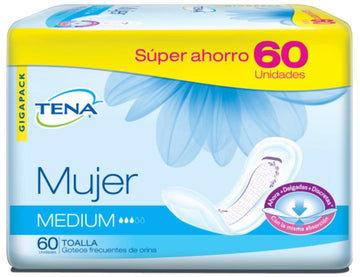 Toalla Tena Mujer Discreet Medium 60 unidades — Familia