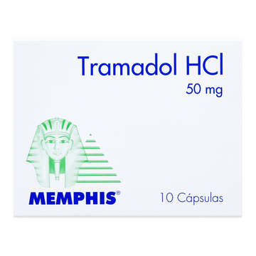 Tramadol 50 mg cápsulas Memphis Products — caja x10