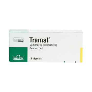 Tramal tramadol 50 mg cápsulas Grünenthal — caja x10