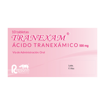 Tranexan 500mg 10 tabletas — Ropsohn Therapeutics