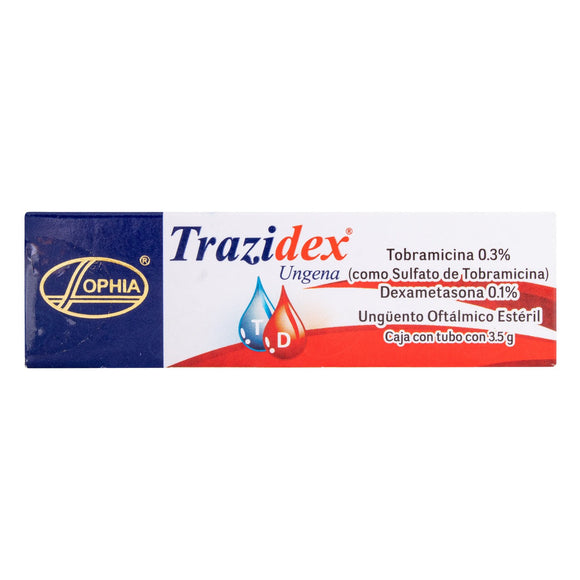 Trazidex ungüento oftálmico tobramicina dexametasona 3.5 g — Sophia