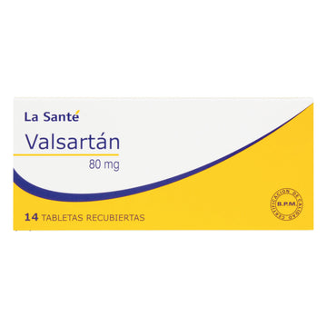 Valsartan 80mg 14 Tabletas — La Santé