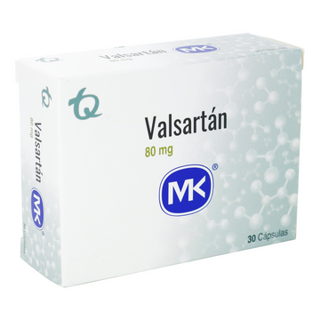 Valsartán 80mg Cápsulas 30 unidades — MK Tecnoquímicas