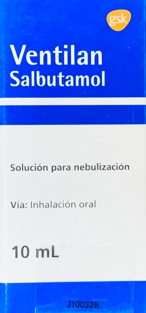 Ventilan salbutamol solución para nebulizar 10 ml — GlaxoSmithKline