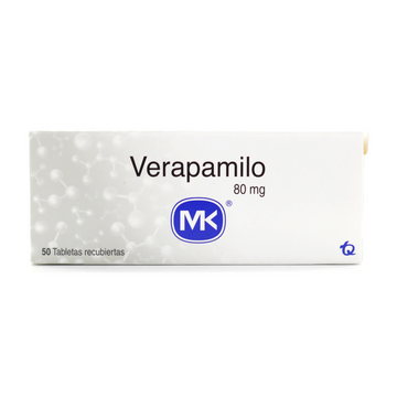 Verapamilo 80mg 50 Tabletas — Mk