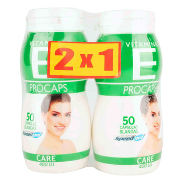 Vitamina E Procaps 400 UI frasco x 50 cápsulas blandas - suplemento antioxidante