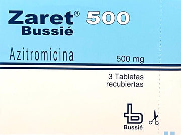 Zaret Azitromicina 500mg 3 tabletas — Bussié