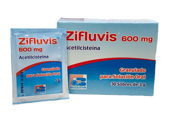 Zifluvis N-acetilcisteína 600 mg 30 Sobres — Bioquifar