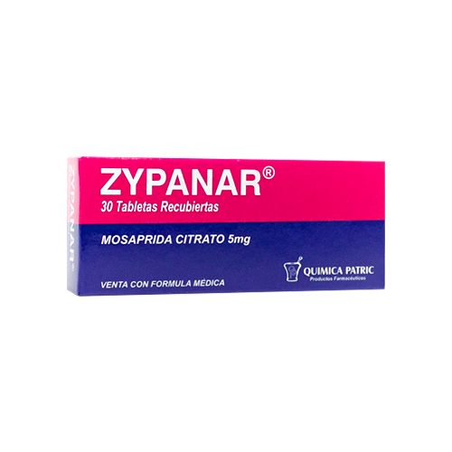 Zypanar 5mg 30 tabletas — Química Patric